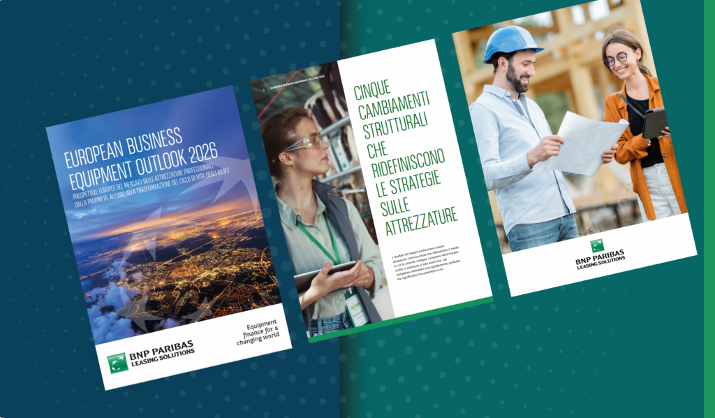 Copertina del report European Business Equipment Outlook 2026 di BNP Paribas Leasing Solutions